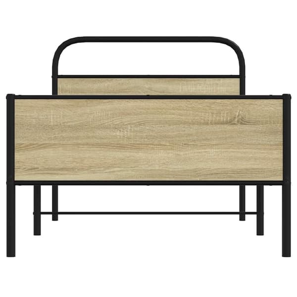 vidaXL Sengeramme uten madrass sonoma eik 90x190 cm konstruert tre