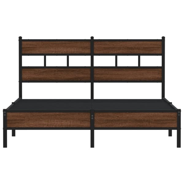 vidaXL Sengeramme uten madrass brun eik 140x200 cm konstruert tre