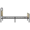 Miniatyrbilde 7 av 10: vidaXL Sengeramme uten madrass sonoma eik 90x200 cm konstruert tre