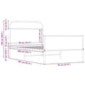 Miniatyrbilde 10 av 10: vidaXL Sengeramme uten madrass sonoma eik 90x200 cm konstruert tre