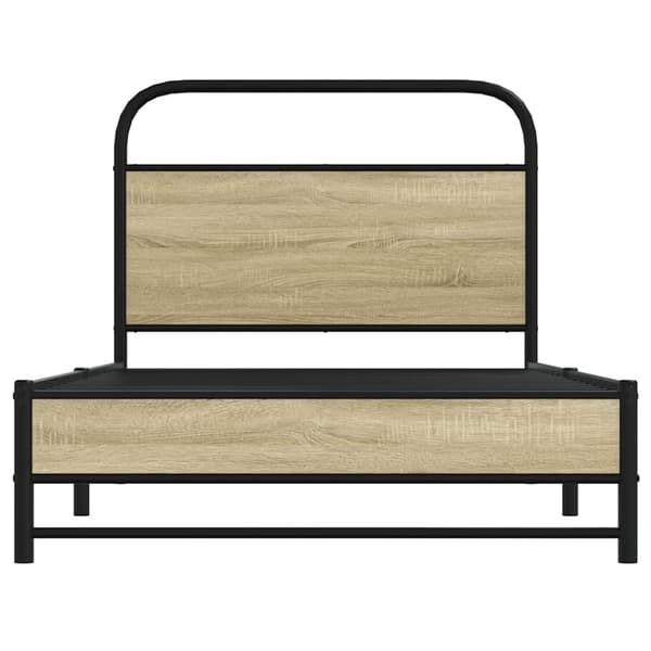 vidaXL sengeramme 90x190 cm uden madras konstrueret træ sonoma-eg