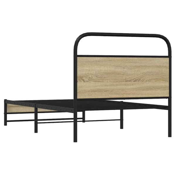 vidaXL sengeramme 90x190 cm uden madras konstrueret træ sonoma-eg
