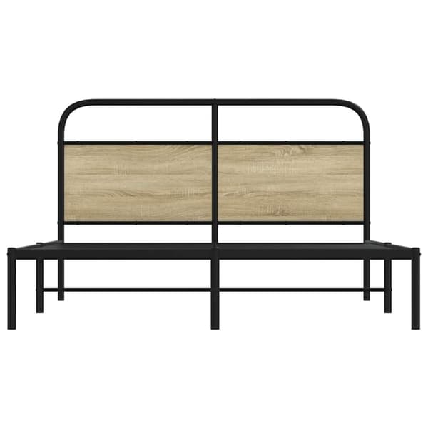 vidaXL Sengeramme uten madrass sonoma eik 160x200 cm konstruert tre