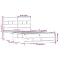 Miniatyrbilde 10 av 10: vidaXL Sengeramme i metall uten madrass sonoma eik 120x190 cm