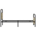 Miniatyrbilde 6 av 9: vidaXL Sengeramme uten madrass sonoma eik 75x190 cm konstruert tre
