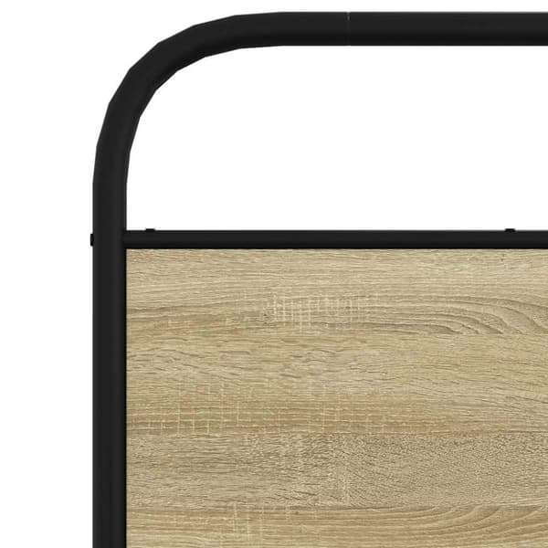 vidaXL Sengeramme uten madrass sonoma eik 75x190 cm konstruert tre