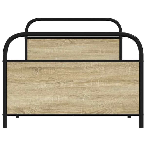 vidaXL sengeramme 100x190 cm uden madras konstrueret træ sonoma-eg