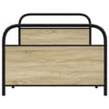 Miniatyrbilde 4 av 9: vidaXL Sengeramme uten madrass sonoma eik 100x200 cm konstruert tre