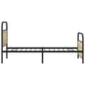 Miniatyrbilde 6 av 9: vidaXL Sengeramme uten madrass sonoma eik 100x200 cm konstruert tre