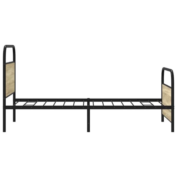 vidaXL Sengeramme uten madrass sonoma eik 100x200 cm konstruert tre