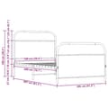 Miniatyrbilde 9 av 9: vidaXL Sengeramme uten madrass sonoma eik 100x200 cm konstruert tre
