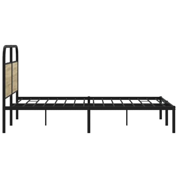 vidaXL sengeramme 140x200 cm uden madras konstrueret træ sonoma-eg
