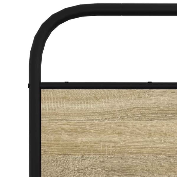 vidaXL sengeramme 140x200 cm uden madras konstrueret træ sonoma-eg