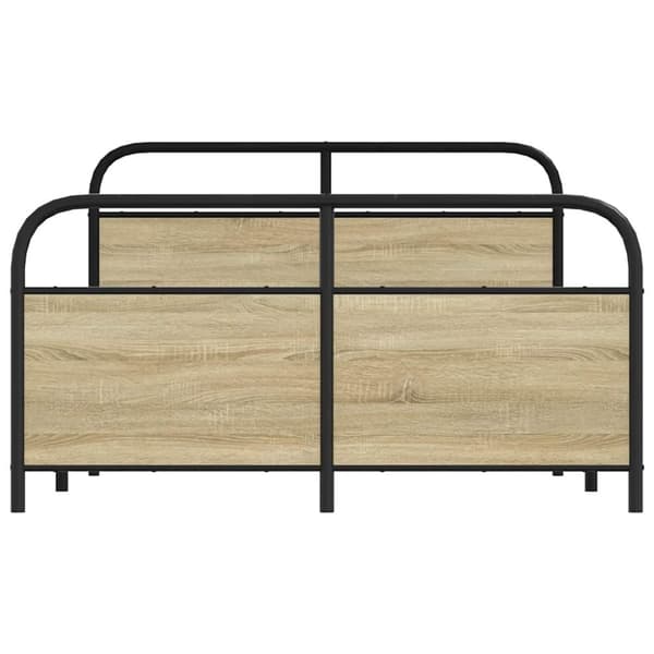 vidaXL Sengeramme uten madrass sonoma eik 120x200 cm konstruert tre