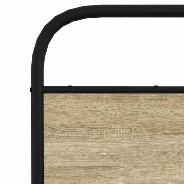 vidaXL Sengeramme uten madrass sonoma eik 120x200 cm konstruert tre