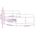 Miniatyrbilde 9 av 9: vidaXL Sengeramme uten madrass sonoma eik 120x200 cm konstruert tre