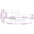 Miniatyrbilde 10 av 10: vidaXL Sengeramme uten madrass sonoma eik 140x200 cm konstruert tre