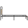 Miniatyrbilde 6 av 9: vidaXL Sengeramme uten madrass røkt eik 90x190 cm konstruert tre