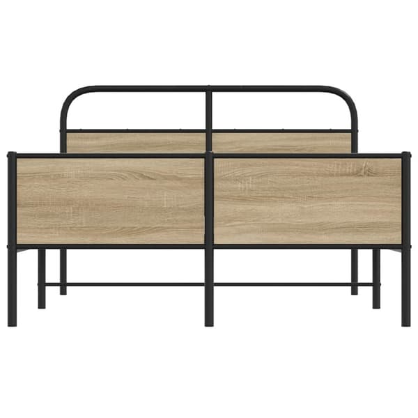 vidaXL sengeramme 120x200 cm uden madras konstrueret træ sonoma-eg