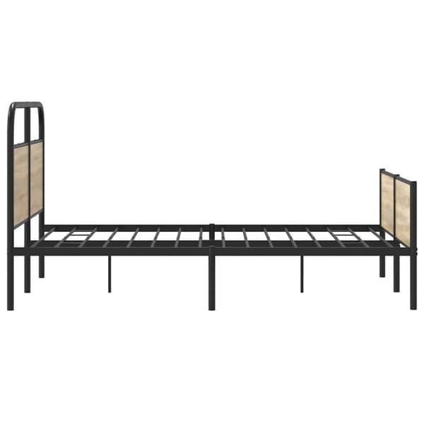 vidaXL sengeramme 120x200 cm uden madras konstrueret træ sonoma-eg