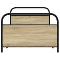 Miniatyrbilde 4 av 9: vidaXL Sengeramme uten madrass sonoma eik 107x203 cm konstruert tre