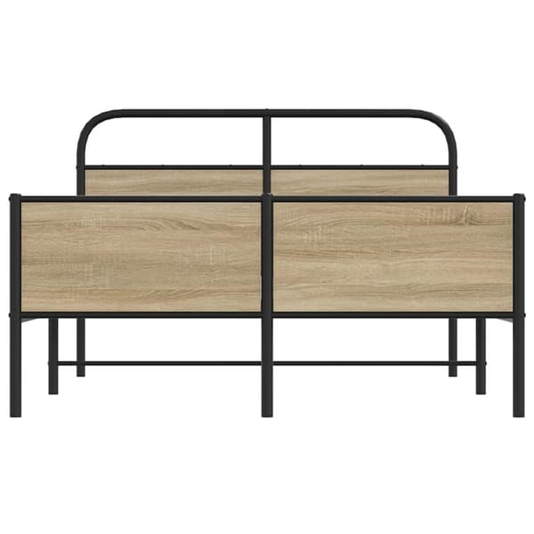 vidaXL Sengeramme uten madrass sonoma eik 140x190 cm konstruert tre