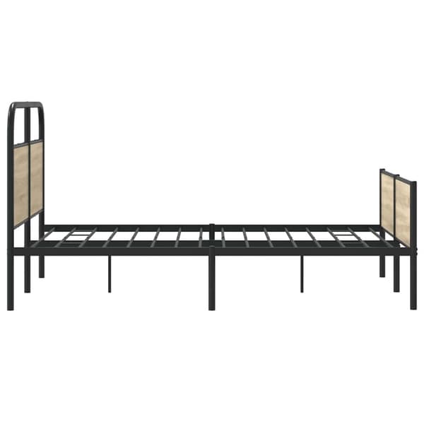 vidaXL Sengeramme uten madrass sonoma eik 140x190 cm konstruert tre