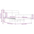 Miniatyrbilde 10 av 10: vidaXL Sengeramme uten madrass sonoma eik 120x190 cm konstruert tre