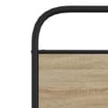Miniatyrbilde 8 av 9: vidaXL Sengeramme uten madrass røkt eik 100x190 cm konstruert tre