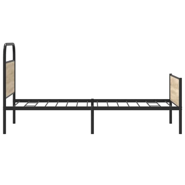 vidaXL Sengeramme uten madrass sonoma eik 90x200 cm konstruert tre