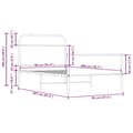 Miniatyrbilde 10 av 10: vidaXL Sengeramme uten madrass sonoma eik 90x200 cm konstruert tre
