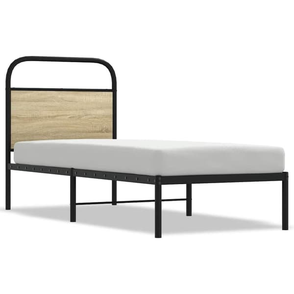 vidaXL sengeramme 80x200 cm uden madras konstrueret træ sonoma-eg