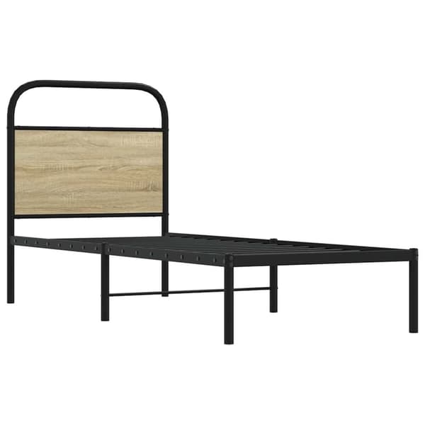 vidaXL sengeramme 80x200 cm uden madras konstrueret træ sonoma-eg