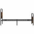Miniatyrbilde 6 av 9: vidaXL Sengeramme uten madrass røkt eik 80x200 cm konstruert tre