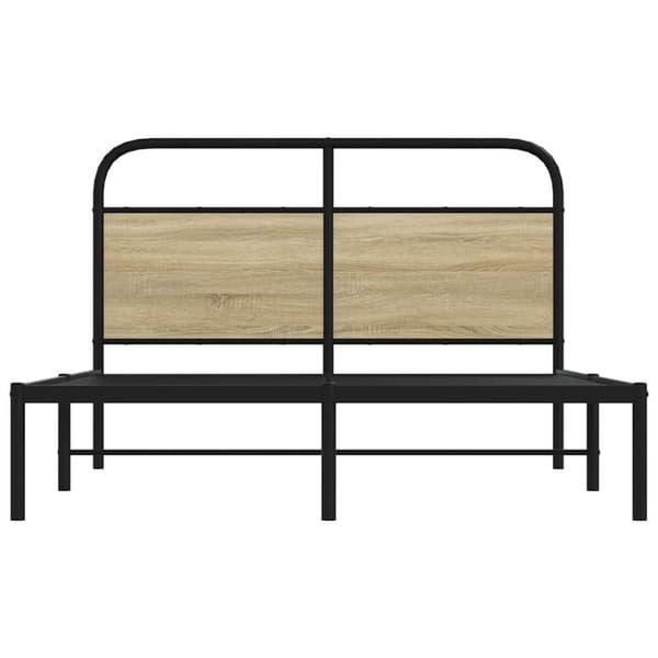 vidaXL sengeramme 120x190 cm uden madras konstrueret træ sonoma-eg