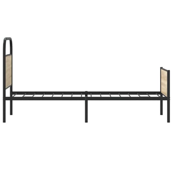 vidaXL sengeramme 75x190 cm uden madras konstrueret træ sonoma-eg
