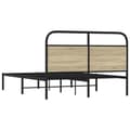 Miniatyrbilde 7 av 9: vidaXL Sengeramme uten madrass sonoma eik 140x190 cm konstruert tre