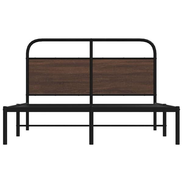 vidaXL Sengeramme uten madrass brun eik 140x190 cm konstruert tre