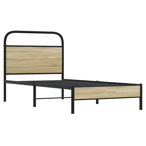 vidaXL sengeramme 80x200 cm uden madras konstrueret træ sonoma-eg