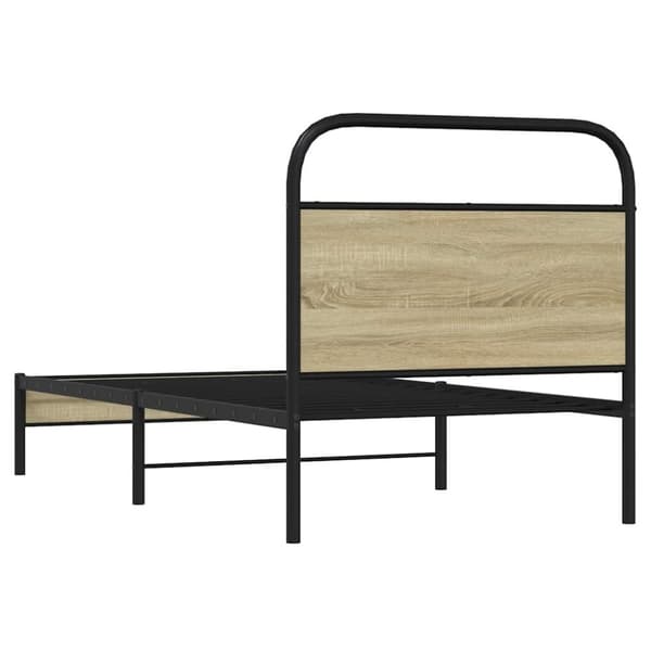 vidaXL sengeramme 80x200 cm uden madras konstrueret træ sonoma-eg