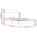 Miniatyrbilde 9 av 9: vidaXL Sengeramme uten madrass røkt eik 100x200 cm konstruert tre