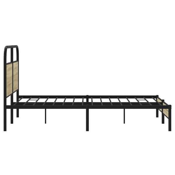 vidaXL Sengeramme uten madrass sonoma eik 120x200 cm konstruert tre