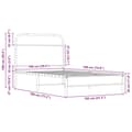 Miniatyrbilde 10 av 10: vidaXL Sengeramme uten madrass sonoma eik 100x190 cm konstruert tre