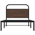 Miniatyrbilde 5 av 9: vidaXL Sengeramme uten madrass brun eik 100x190 cm konstruert tre