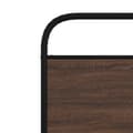 Miniatyrbilde 8 av 9: vidaXL Sengeramme uten madrass brun eik 100x190 cm konstruert tre