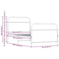 Miniatyrbilde 9 av 9: vidaXL Sengeramme uten madrass brun eik 90x200 cm konstruert tre
