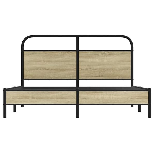 vidaXL Sengeramme uten madrass sonoma eik 160x200 cm konstruert tre