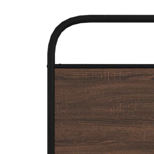vidaXL sengeramme 100x190 cm uden madras konstrueret træ brunt eg