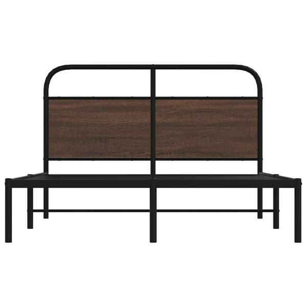 vidaXL Sengeramme uten madrass brun eik 140x200 cm konstruert tre