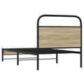 Miniatyrbilde 8 av 10: vidaXL Sengeramme uten madrass sonoma eik 80x200 cm konstruert tre